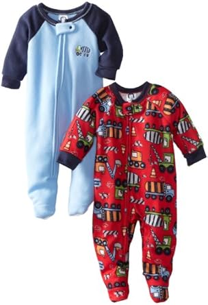 Gerber Baby-boys Infant 2 Pack Trucker Special Sleeper Blanket