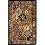Safavieh Heritage Collection HG512B Handmade Multicolor Hand-Spun Wool Area Rug, 6-Feet, Round