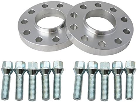 2pc 20mm 5x120 Wheel Spacers 72.6 | 10 Silver Bolts | E36 E46 E60 E90 E92 E82 E88