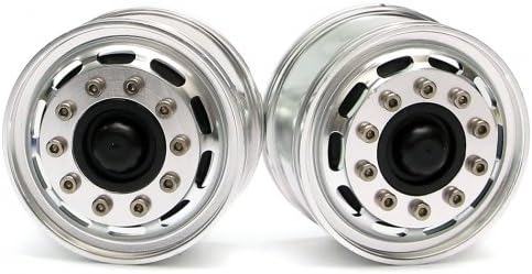 Hercules Hobby #HH/HH-WL007BK 1/14 Tractor Trucks Rear Wheels Single Wheels (2 pcs) Version C Black