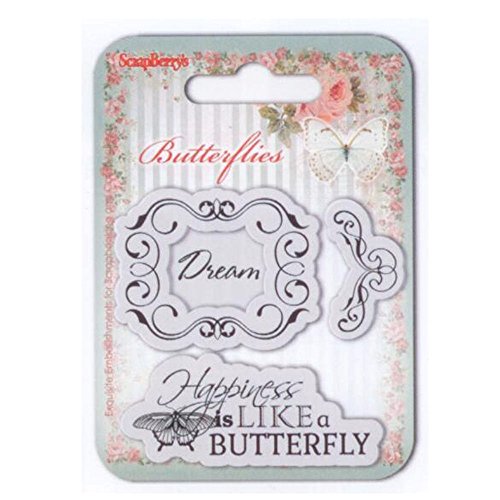 Scrapberry'S Butterflies Clear Stamps 2.7"X2.7"-Dream