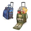 Avalanche Cooler On Wheels w/ Deluxe Service For 4 (Pine Green)