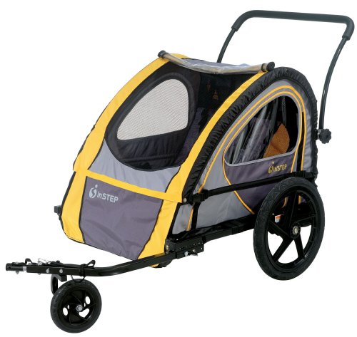 InStep Quick N EZ Bike Trailer (Gold/Gray/Black)