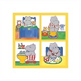 Good Morning, Little Hippo by Bettina Paterson poster print,15.8 in. x 15.8 in.