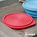 Collapsible Silicone Bowl for Camping - Food-grade & Space-Saving, Red - by Not Just A Gadget