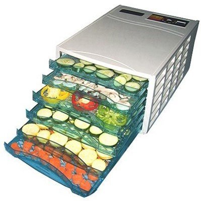 SamsonGreen G4U FD6T 6-Tray Food Dehydrator with 40-hour Digital Timer
