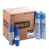 SOLO� Cup Company Plastic Party Cold Drink Cups CUP,PLASTIC,BLUE16OZ,50BG