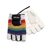 Electra Rainbow Crochet Gloves