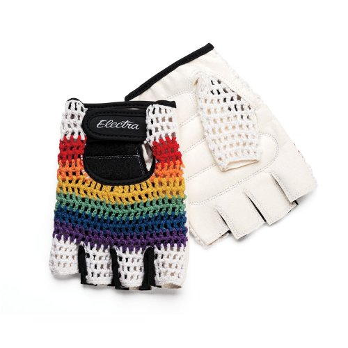Electra Rainbow Crochet Gloves