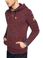 edc by Esprit Jersey 105CC2I009 Buttoned Hoodie (Rojo)