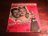Down Argentina Way [Sheet Music] (Music from a 20th Century Fox Picture)