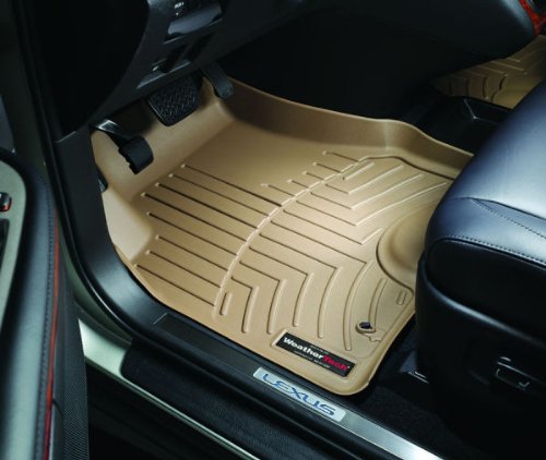 Weathertech Rubber Car Floor Mats - Tan, 1st & 2nd Row Combo Pack 2004 - 2007 Volkswagen Touareg (Fit Notes: NONE)