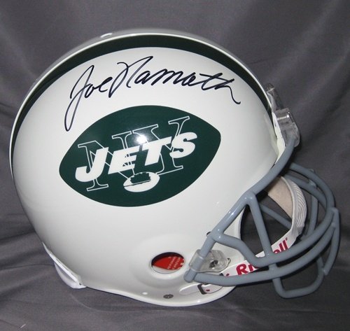Joe Namath Autographed/Hand Signed New York Jets Proline Helmet