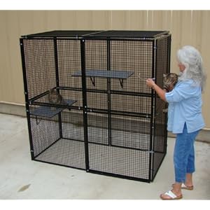DOG KENNEL,PET CAGE 3'X6'X6' INDOOR-OUTDOOR