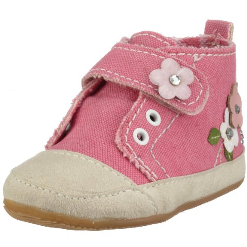 Living Kitzbühel Baby Canva Blumen 1707, Mädchen Babyschuhe, pink, (pink 340), EU 19