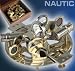 Nautic Sextant aus MESSING 13cm + Massivholzbox original ELECSA 9054
