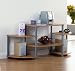 Core. 6 Shelf T.V. Entertainment Unit. Beech Effect