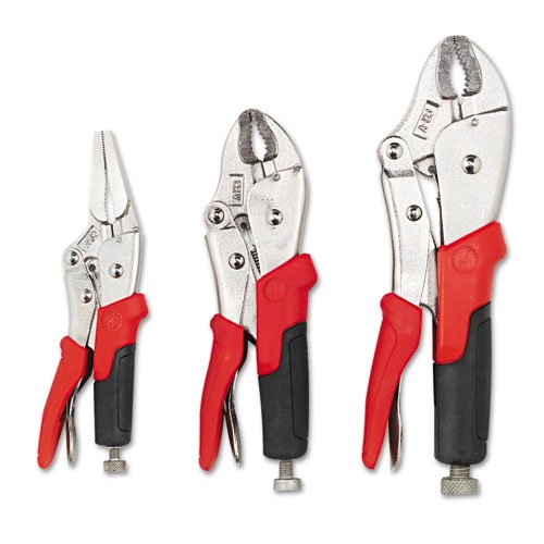 Best Price Great Neck Products - Great Neck - Three-Piece Locking Plier Set, Steel, w/Built-In Wire Cutter - Sold As 1 Each - Chrome vanadium steel for added strength and durability. - Feature a quick-release locking system. - Milled jaws provide precision gripping power. - Handy built-in wire cutter. - Includes 6 1/2