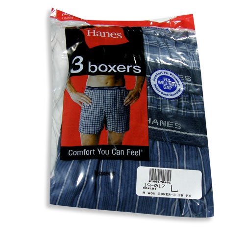 Hanes - Mens Woven Boxers 3 Pack, Multi