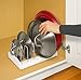 YouCopia StoreMore Adjustable Lid Holder, Organizer for Kitchen, Set of 2, White