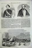 Lieutenant Major Saunders Levee New Orleans 1858 Print