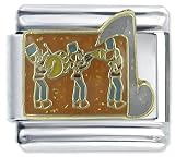 Marching Band Musical Italian Charms Bracelet Link