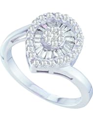 075CTW DIAMOND FLOWER RING