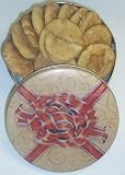 Gourmet Food : Scott's Cakes 1 lb. Snicker Doodle Cookies in a Red Bow Tin