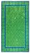 COTTON CRAFT - 2 Pack - Oversized Jacquard Double Woven Velour Beach Towel 39x68 - Island Blue Yellow - Highly Absorbent - 450 Grams per Square Meter 100% Pure Ringspun Cotton