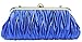 Iblue Womens Satin Evening Clutch Wedding Party Purse Cocktail Handbags#C15
