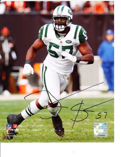 New York Jets Bart Scott Autographed 8x10 Photo