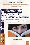 Strat�gie pour r�ussir le r�sum� de texte