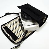 suono ハンドメイド LUMIX GF1 ケース（ブラック・ミックスストライプ）