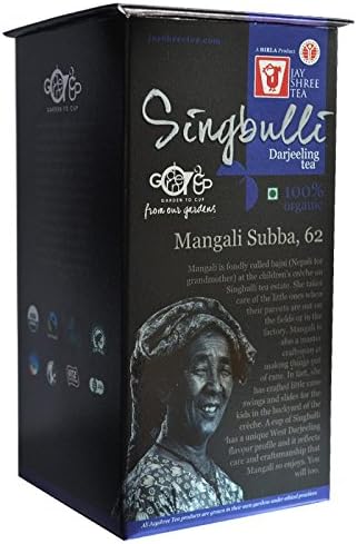 Jay Shree Tea Darjeeling Whole Leaf, Organic, Black Tea from Singbulli Estate.. - 3.5 oz