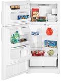 Review Hotpoint  / Hotpoint HTS17BCSLWW 16.6 cu. ft. Top-Freezer Refrigerator with Factory-Installed Icemaker, Upfront Temperature Controls and Deluxe Quiet Design: Left Hinge Door