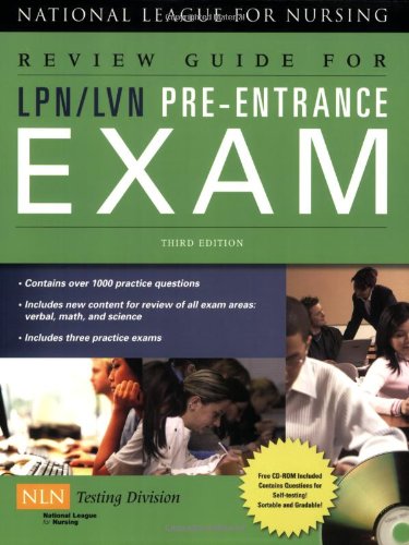Review Guide for LPN/LVN Pre-Entrance Exam, 3rd Edition