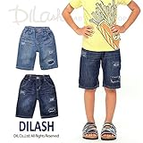 (ディラッシュ) DILASH盛夏'16/麻混デニムハーフパンツ 120 サックス
