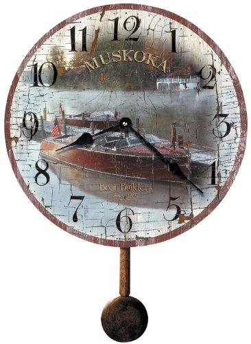 Howard Miller 620-431 Muskoka Boat Builders Wall Clock