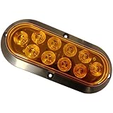 AutoSmart KL-35102A Amber 6" Oval LED Turn Signal/Tail Light