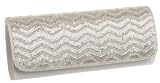 La Regale Large Bead V Pattern Clutch
