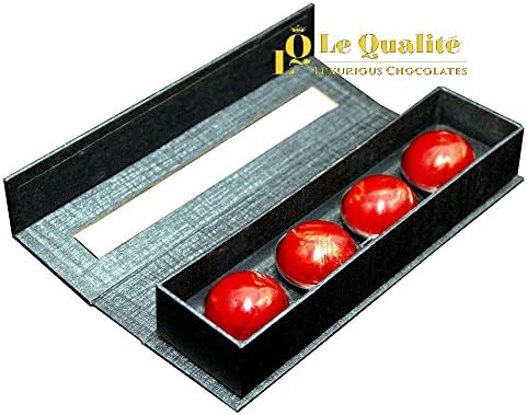 Delicious Gluten Free Belgian Cherry Chocolate Truffles Signature Collection Box (Box of 4 Truffles)