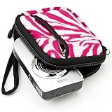 Pink & White Zebra Animal Print Vangoddy Exclusive Double Padded Carrying Sleeve Case for Canon PowerShot SX230 HS Digital Camera Canon Camcorder