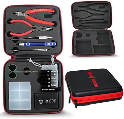 VEXX TECH Ultimate Coil Building Tool Kit, 5 in 1 Winding Jig, Ohm Meter, Ceramic Tweezers...Be A Coil Master