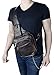 Womens Mens Cowhide Leather Sling Cross Body Shoulder Strap Bag w Organizer