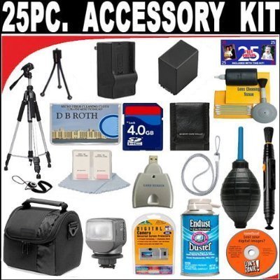 25 PC ULTIMATE SUPER SAVINGS DELUXE DB ROTH ACCESSORY KIT For The Sony Cybershot DSC-H55 Digital Camera