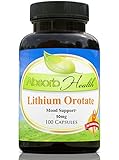 Lithium Orotate | 100 Capsules | 5mg of Elemental Lithium | Balances Mood and Improves Brain Function