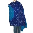Wool Shawl Tie Dye Print Winter Accessory 80 x 35 inches