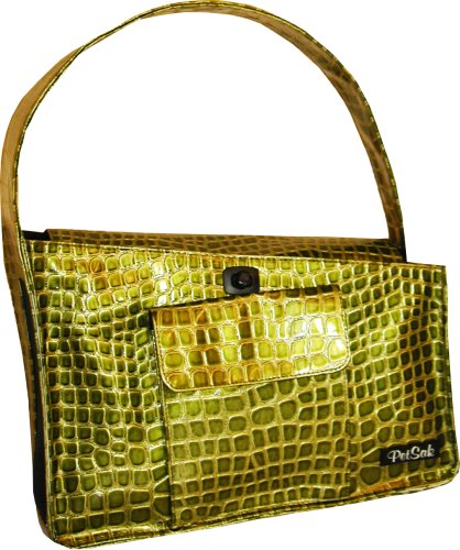 PuchiBag PetSak Bucket Tote Bag - Green Croc