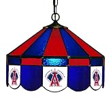Imperial Los Angeles Angels Licensed 16-Inch Diameter Stained Glass Pub Light