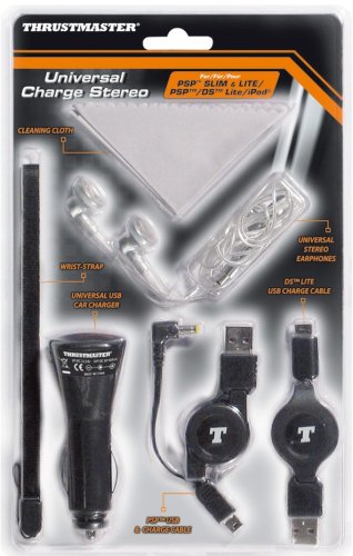 Universal Charge & Stereo Pack for PSP-3000/2000, Nintendo DS Lite